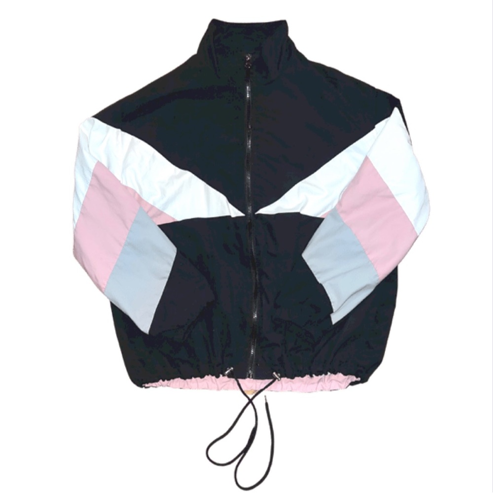 Colorblock Bomber Windbreaker Jacket